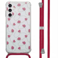 imoshion Coque Design avec cordon Samsung Galaxy A15 (5G) - Dusty Rose Connected Hearts