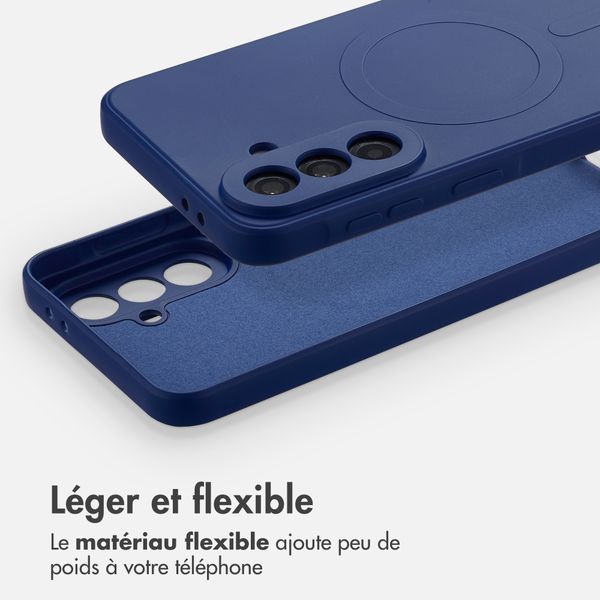 imoshion Coque Couleur avec MagSafe Samsung Galaxy A37 (5G) - Royal Blue