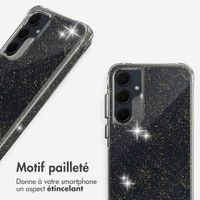 imoshion Coque arrière transparente Pailletée Samsung Galaxy A55 - Doré