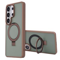Accezz Coque Ring Stand avec MagSafe Samsung Galaxy S26 Ultra - Marron