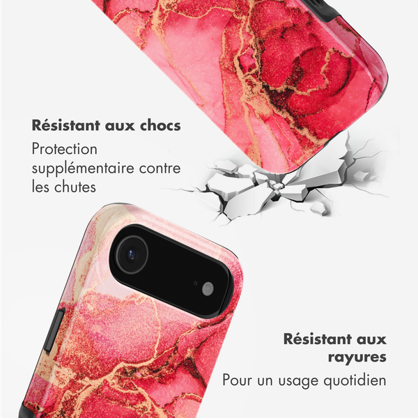 Selencia Coque arrière Vivid avec MagSafe Apple iPhone Air - Rosy Marble