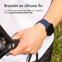 imoshion Bracelet Athletic en silicone Apple Watch Series 1 t/m 11 / SE / Ultra (44/45/46/49 mm) - Bleu foncé