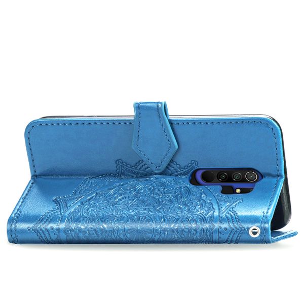 Etui de téléphone portefeuille Mandala Xiaomi Redmi 9