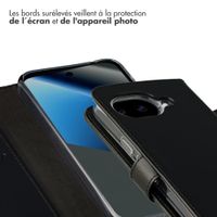 Selencia Étui portefeuille en cuir véritable Google Pixel 10a - Noir