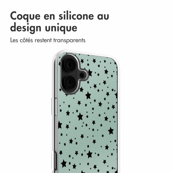 imoshion Coque Design iPhone 16 - Stars Mint