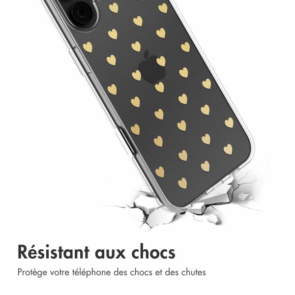 imoshion Coque Design Apple iPhone 16 - Golden Hearts