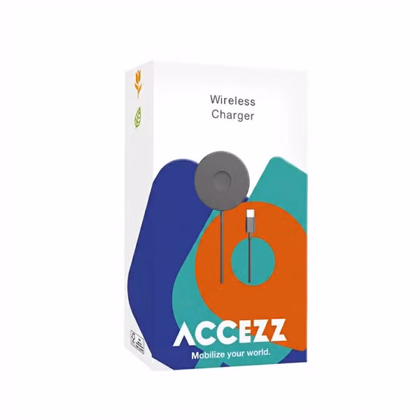 Accezz Wireless Charger USB-C - Chargeur MagSafe sans fil - 1 mètre - Noir