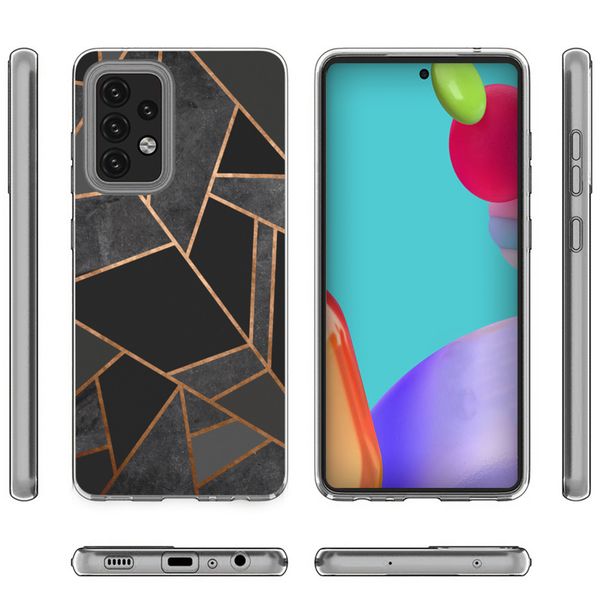 imoshion Coque Design pour Samsung Galaxy A52(s) (5G/4G) - Black Graphic