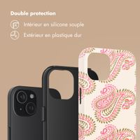 Selencia Coque arrière Vivid Apple iPhone 15 - Paisley Blush