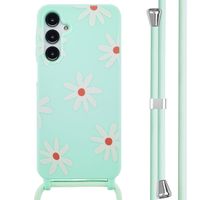 imoshion Coque design en silicone avec cordon Samsung Galaxy A16 5G - Green Flower Distance