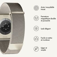 imoshion Bracelet magnétique milanais Apple Watch | 44/45/46/49 mm - Starlight