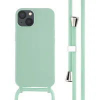 imoshion ﻿Coque en silicone avec cordon iPhone 13 - Menthe verte