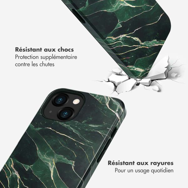 Selencia Coque arrière Vivid Tough iPhone 13 - Chic Marble Quartz