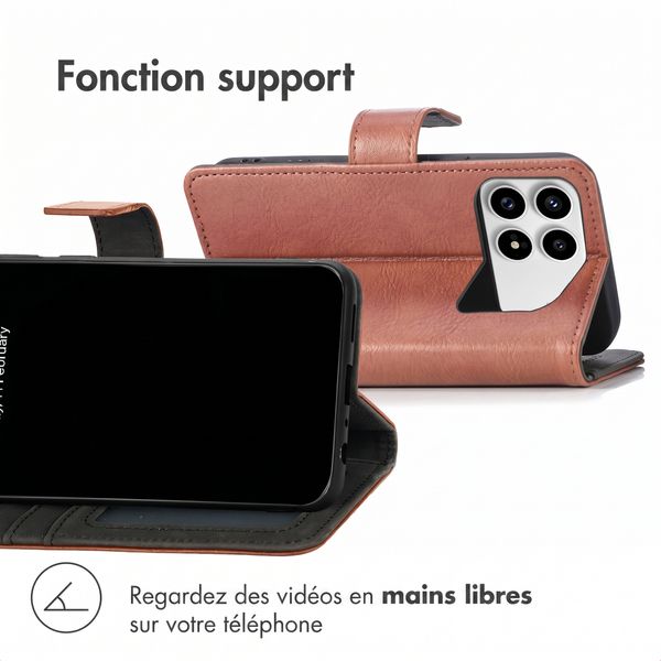 imoshion Étui de télephone portefeuille de luxe Xiaomi Poco F8 Pro - Marron