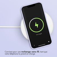 Accezz Coque Liquid Silicone Apple iPhone 12 (Pro) - Violet