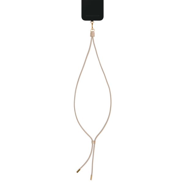 iDeal of Sweden Vegan Leather Phone Strap - Cordon de téléphone universel réglable - Beige