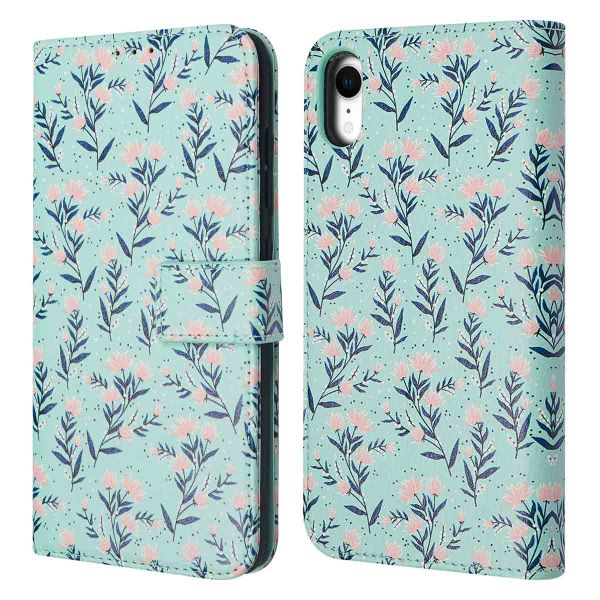 imoshion ﻿Étui de téléphone portefeuille Design iPhone Xr - Blue Flowers