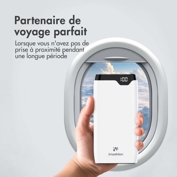 imoshion Batterie externe - 20.000 mAh - Quick Charge et Power Delivery - Blanc