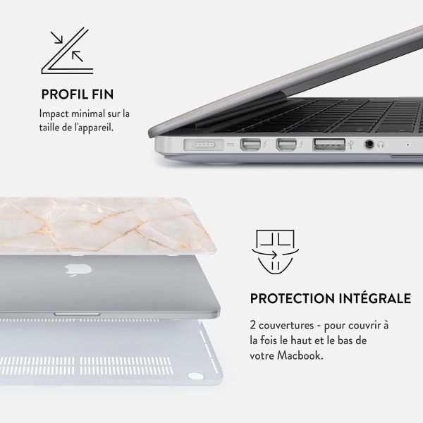 Burga Coque Rigide Apple MacBook Air 13 pouces (2022 / 2024 M3 chip / 2025 M4 chip) - Vanilla Sand