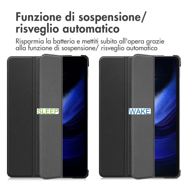 imoshion Coque tablette Trifold Xiaomi Pad 6 / 6 Pro - Noir