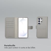 Selencia Étui portefeuille amovible Olyn avec MagSafe Samsung Galaxy S26 Ultra - Gris