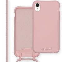 imoshion Coque de couleur avec cordon amovible Apple iPhone Xr - Rose
