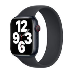 Apple Bracelet Boucle unique en Silicone Apple Watch | 44/45/46/49 mm - Taille 2 - Midnight