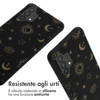 imoshion Coque design en silicone avec cordon Samsung Galaxy A32 (4G) - Sky Black