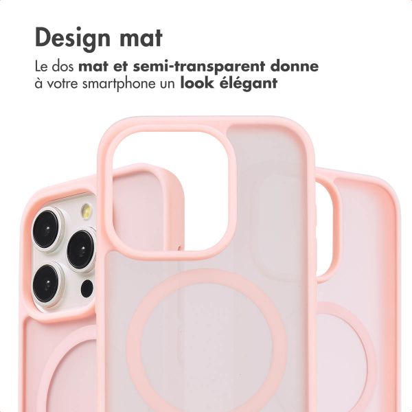 imoshion Coque Color Guard avec MagSafe iPhone 15 Pro - Rose clair