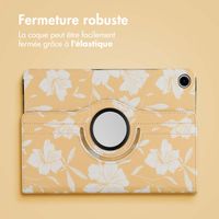 imoshion Coque tablette Design rotatif à 360° Samsung Galaxy Tab A9 Plus - Yellow Flowers