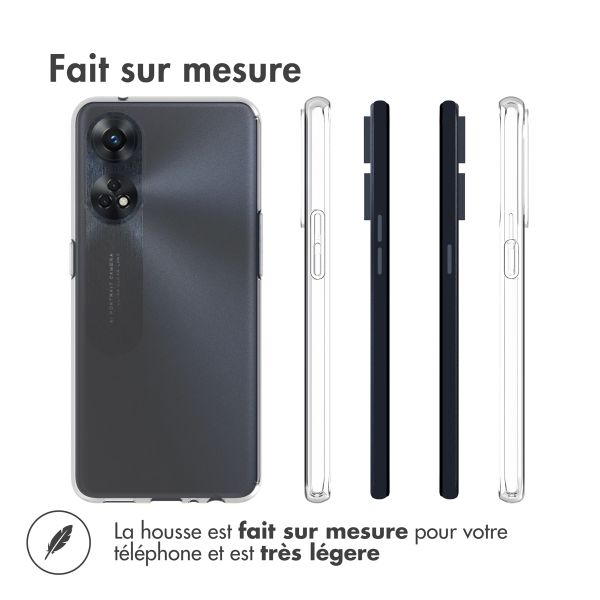 Accezz Coque Clear Oppo Reno 8 T (4G) - Transparent