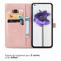 imoshion Etui de téléphone portefeuille Mandala Nothing Phone (1) - Rose Dorée