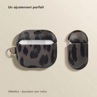 Selencia Coque Sabi motif panthère  Apple Airpods 4 - Midnight Black