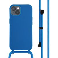 imoshion Coque en silicone avec cordon Apple iPhone 13 - Bleu