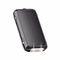 imoshion Solar Powerbank - Batterie externe sans fil avec panneau solaire - Charge rapide et fourniture d'énergie - 30 000 mAh - Noir