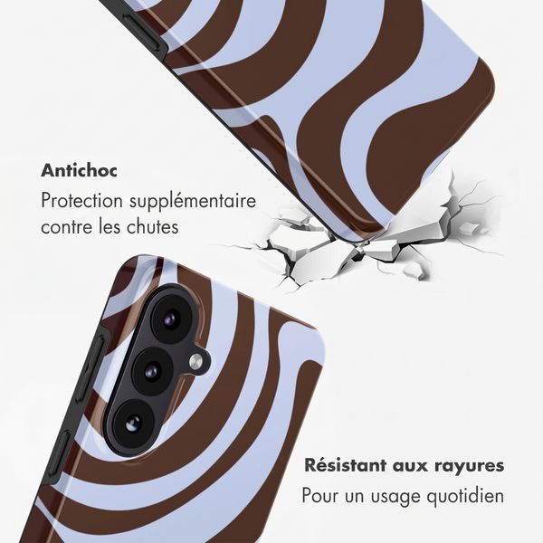 Selencia Coque arrière Vivid Samsung Galaxy S26 - Dream Swirl Chocolate