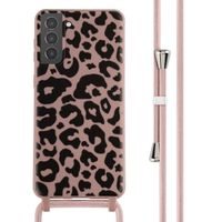 imoshion Coque design en silicone avec cordon Samsung Galaxy S21 Plus - Animal Pink