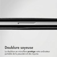 Accezz Leather Pochette ordinateur Apple MacBook 16 pouces - Noir