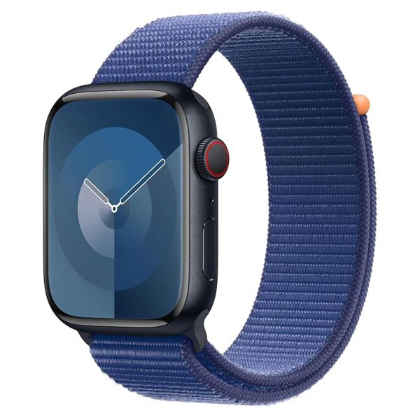 Apple Bracelet Sport Loop Apple Watch | 44/45/46/49 mm - Ocean Blue / Starlight / Pink Pomelo - Tan