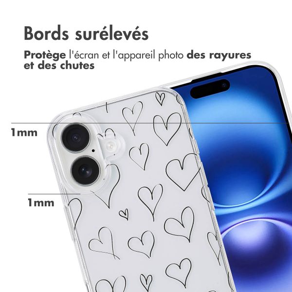 imoshion Coque Design iPhone 16 - Hearts