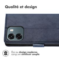 imoshion Étui de télephone portefeuille de luxe Oppo A6 (5G) - Bleu foncé