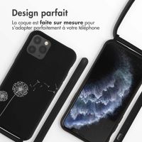 imoshion Coque design en silicone avec cordon iPhone 11 Pro - Dandelion Black