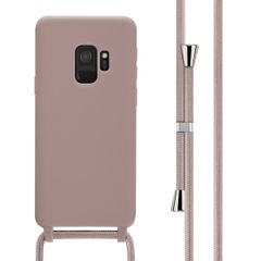 imoshion Coque en silicone avec cordon Samsung Galaxy S9 - Sand Pink