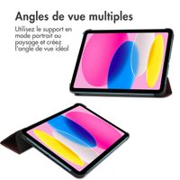 imoshion Coque tablette Trifold Apple iPad 11 (2025) 11 pouces A16 / iPad 10 (2022) 10.9 pouces - Bordeaux