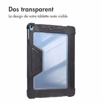 Accezz Coque tablette Rugged Trifold Apple iPad 11 (2025) 11 pouces A16 / iPad 10 (2022) 10.9 pouces - Noir