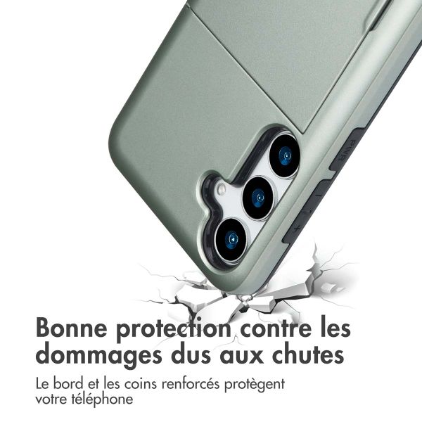imoshion Coque arrière avec porte-cartes Samsung Galaxy S25 Plus - Vert