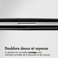 Accezz Leather Pochette ordinateur Apple MacBook 13 pouces - Noir