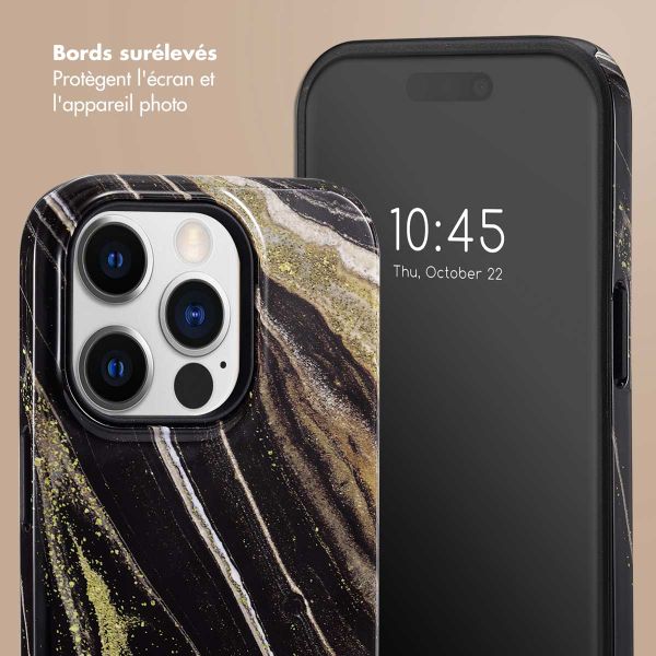 Selencia Coque arrière Vivid Tough iPhone 14 Pro - Chic Marble