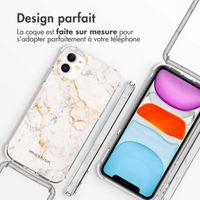 imoshion Coque Design avec cordon iPhone 11 - White Marble