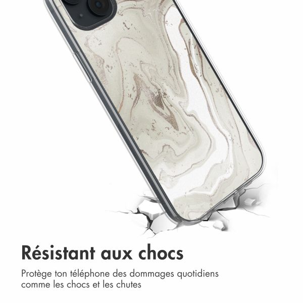 imoshion Coque design pour iPhone 14 - Sandy Marble